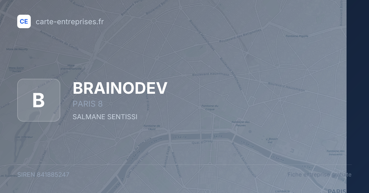 BRAINODEV — 841885247 — fiche entreprise