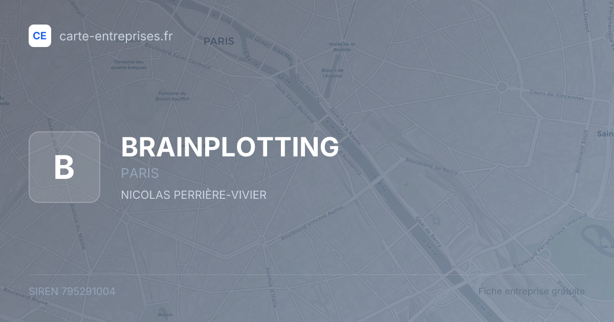 BRAINPLOTTING — 795291004 — fiche entreprise