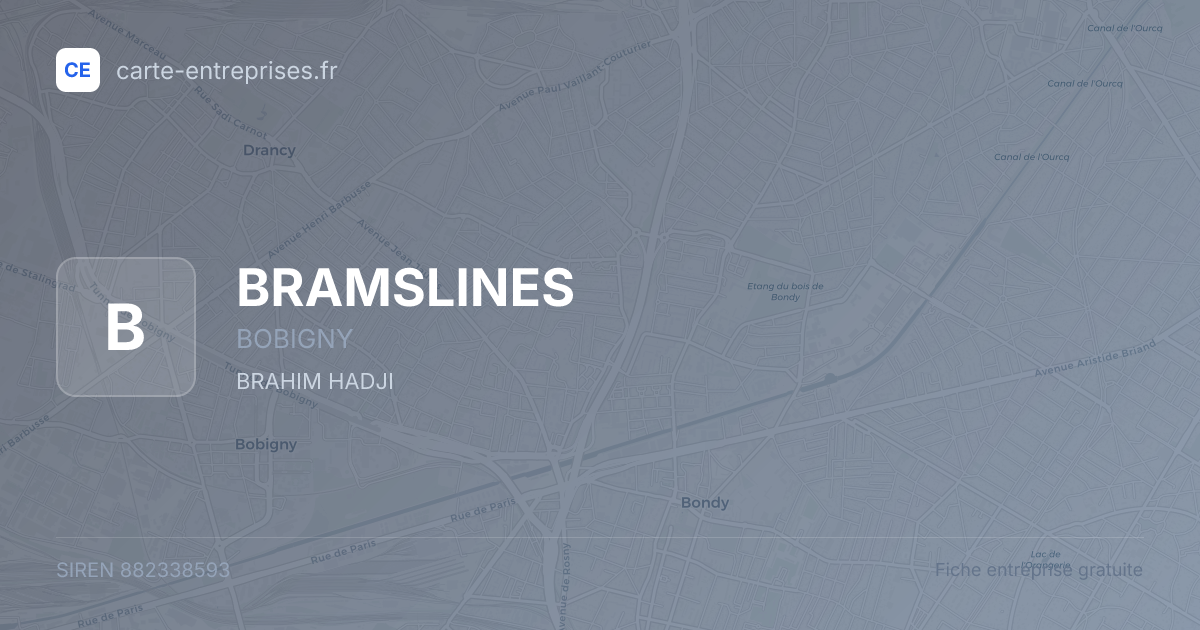 BRAMSLINES — 882338593 — fiche entreprise