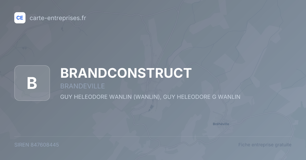 BRANDCONSTRUCT — 847608445 — fiche entreprise