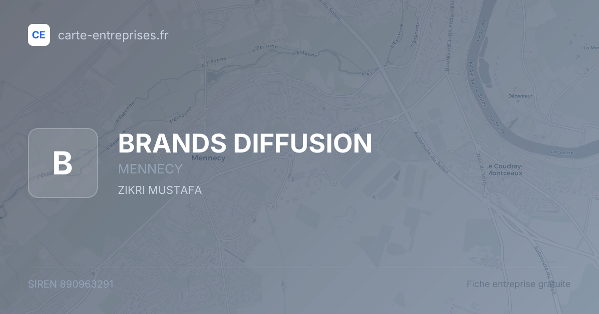 BRANDS DIFFUSION — 890963291 — fiche entreprise