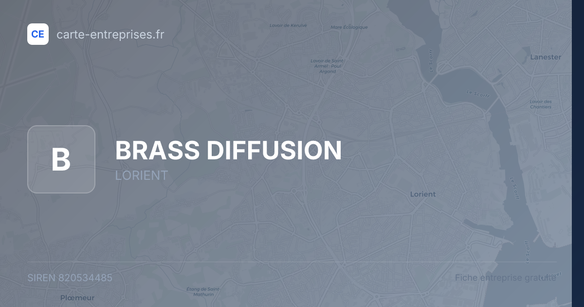 BRASS DIFFUSION — 820534485 — fiche entreprise