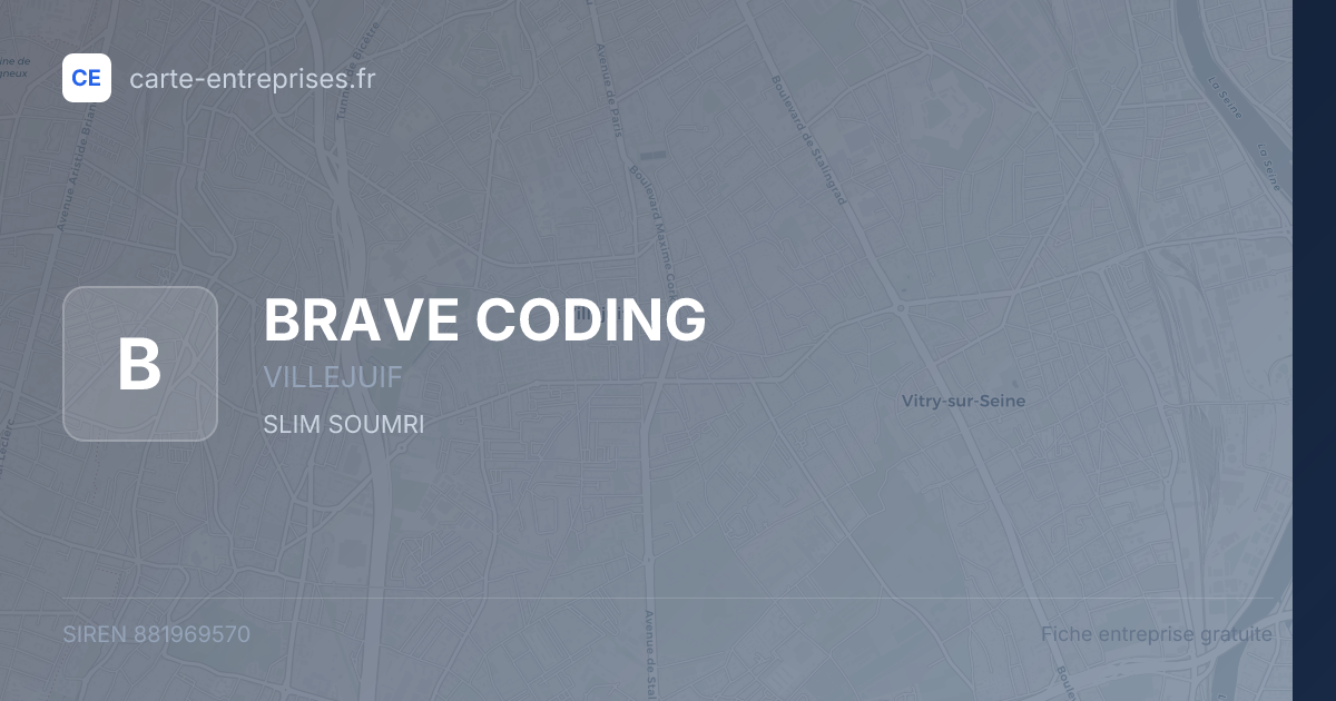 BRAVE CODING — 881969570 — fiche entreprise