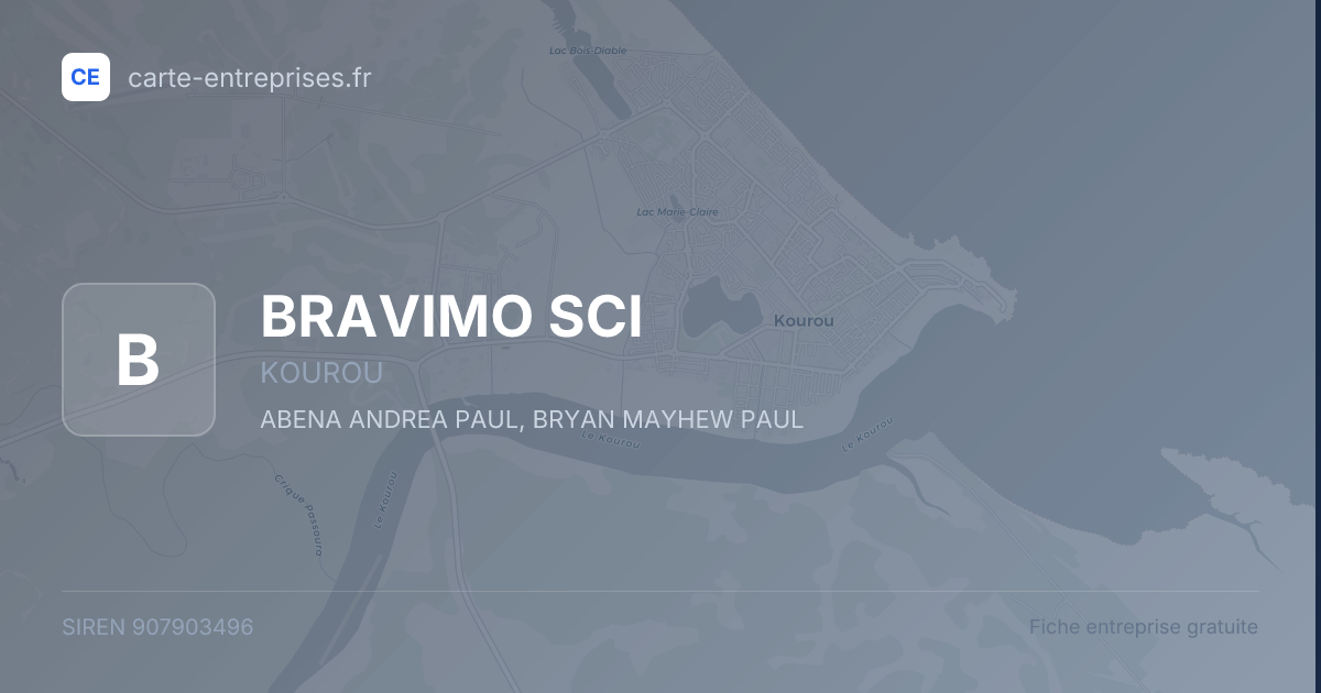 BRAVIMO SCI — 907903496 — fiche entreprise
