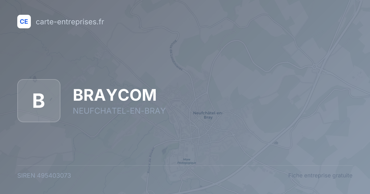 BRAYCOM — 495403073 — fiche entreprise