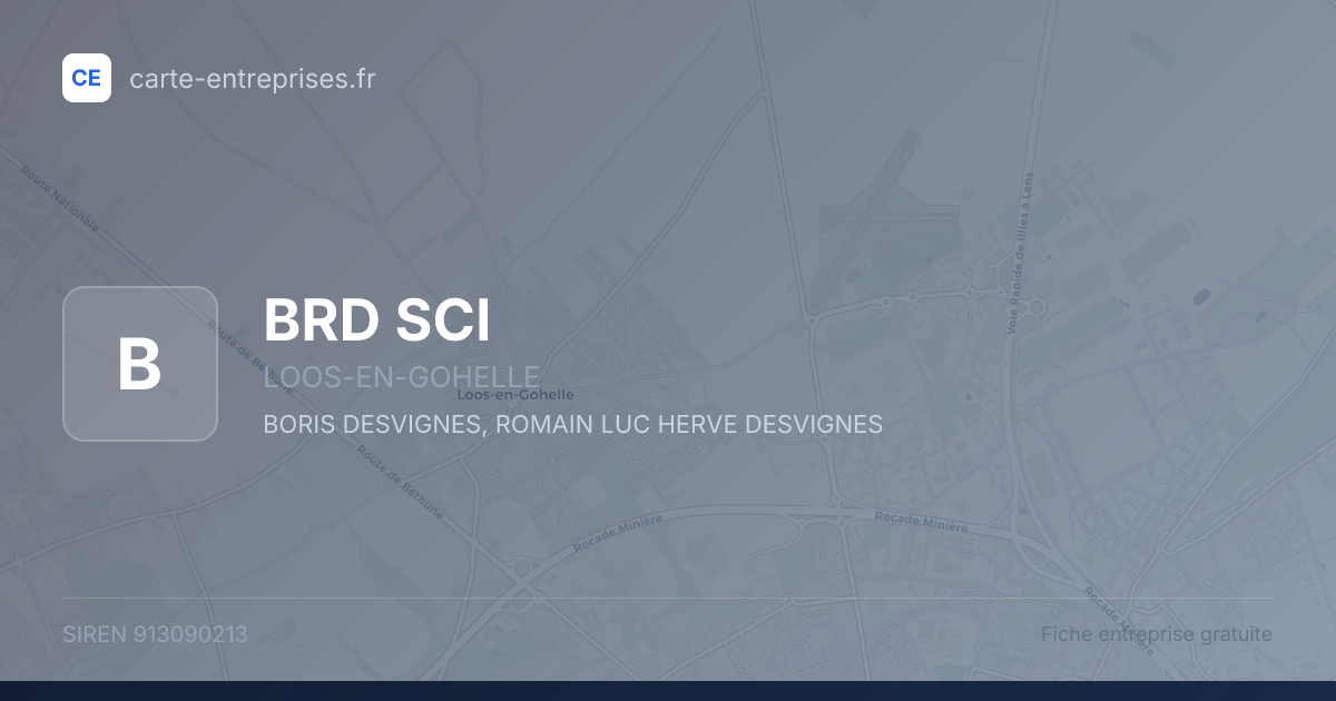 BRD SCI — 913090213 — fiche entreprise