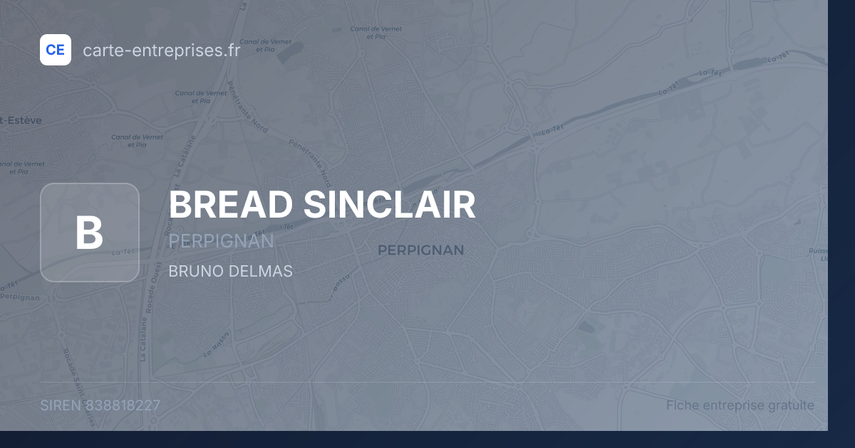BREAD SINCLAIR — 838818227 — fiche entreprise