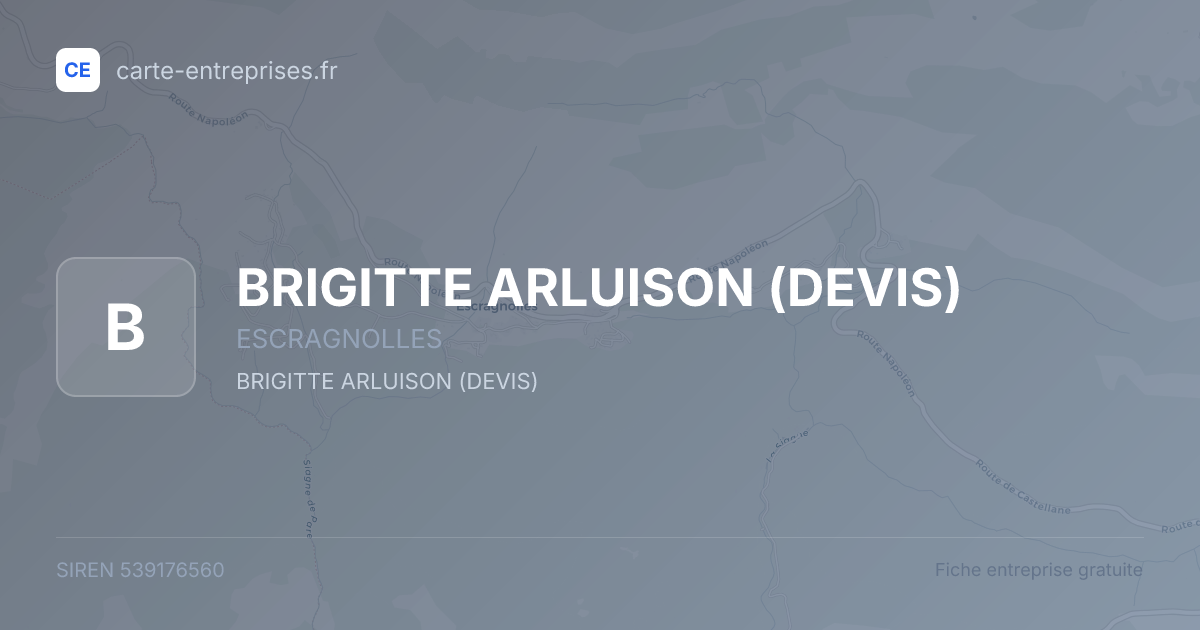 BRIGITTE ARLUISON (DEVIS) — 539176560 — fiche entreprise