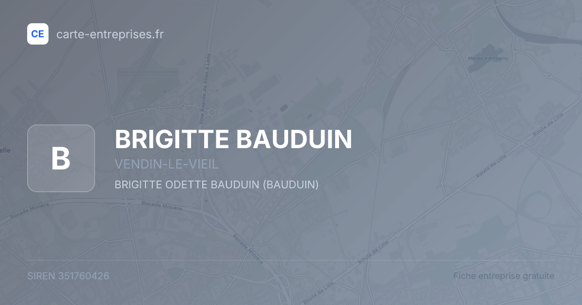 BRIGITTE BAUDUIN — 351760426 — fiche entreprise