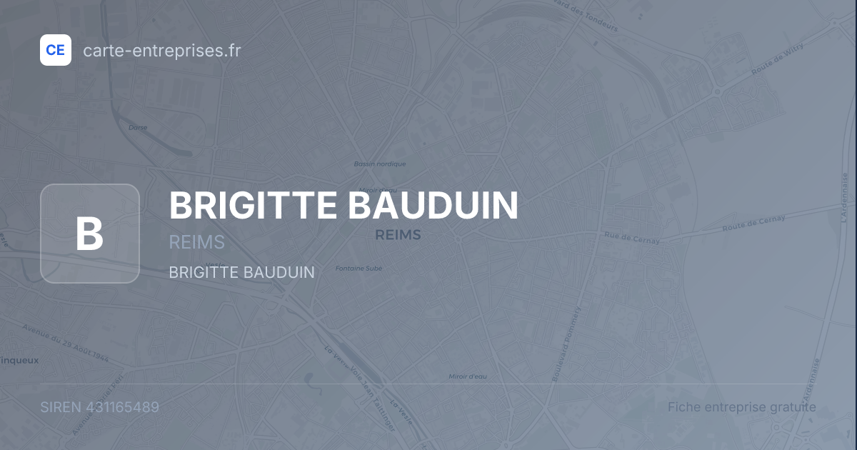 BRIGITTE BAUDUIN — 431165489 — fiche entreprise