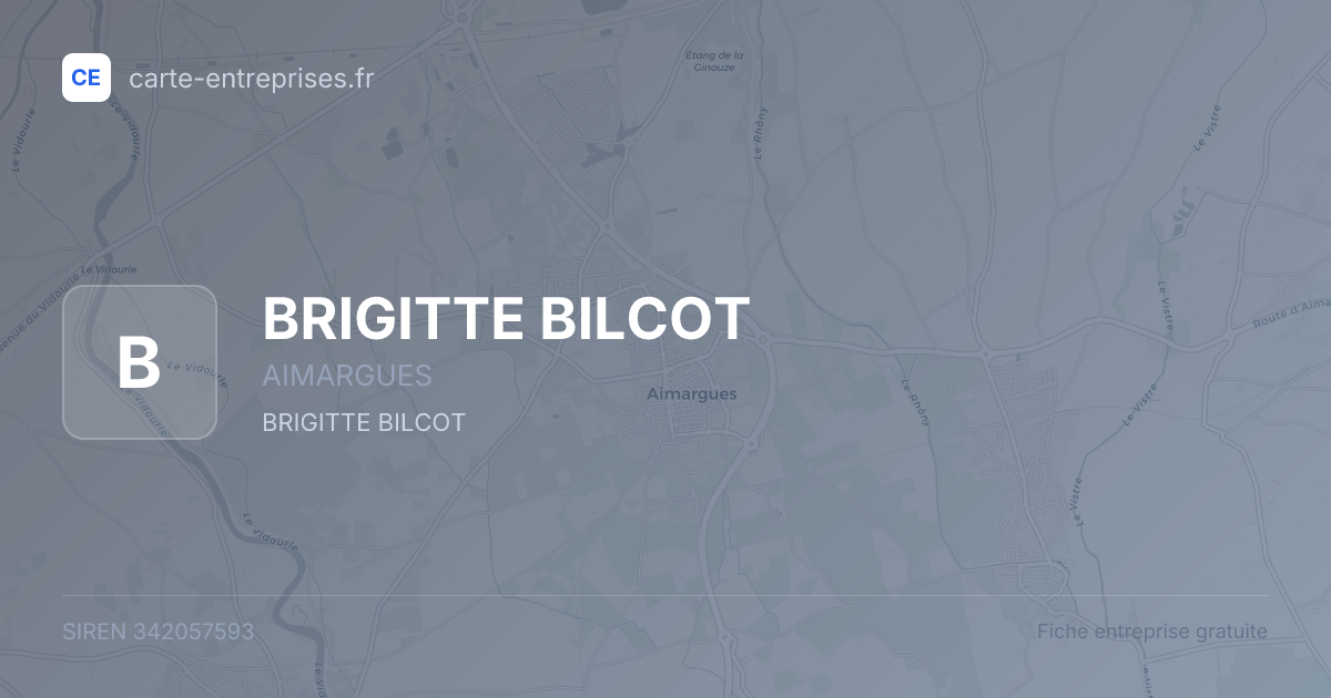 BRIGITTE BILCOT — 342057593 — fiche entreprise
