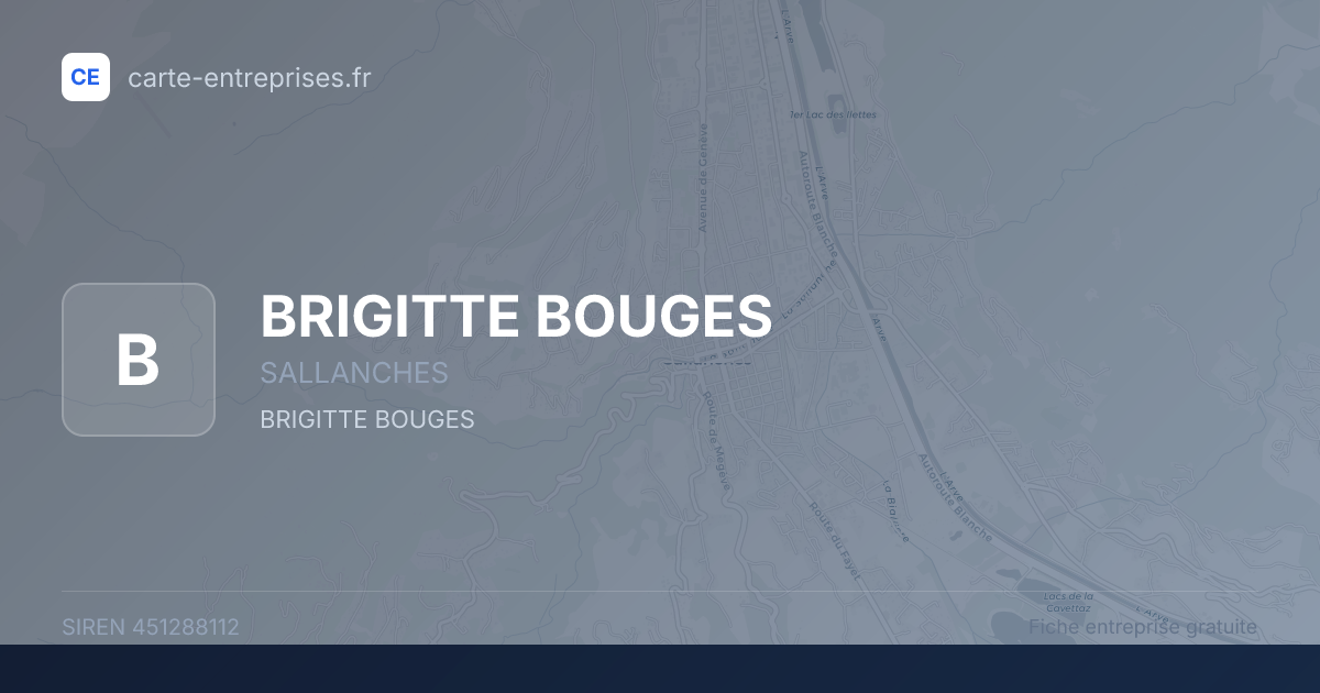 BRIGITTE BOUGES — 451288112 — fiche entreprise