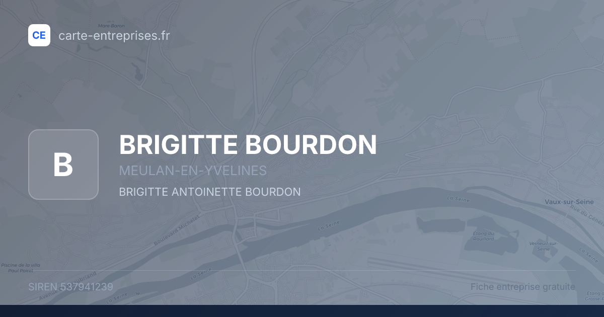 BRIGITTE BOURDON — 537941239 — fiche entreprise