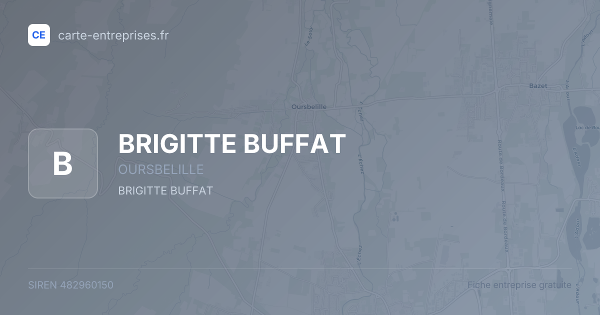BRIGITTE BUFFAT — 482960150 — fiche entreprise