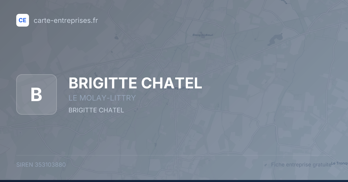 BRIGITTE CHATEL — 353103880 — fiche entreprise
