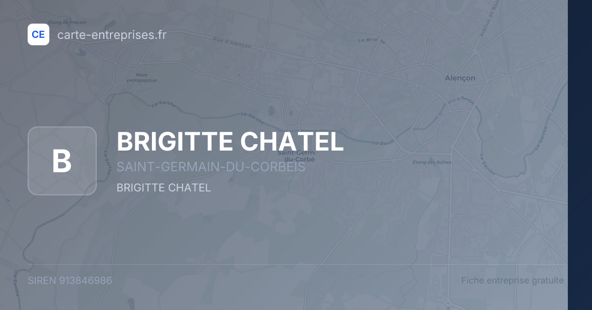BRIGITTE CHATEL — 913846986 — fiche entreprise