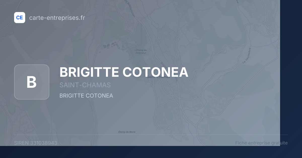 BRIGITTE COTONEA — 331038943 — fiche entreprise