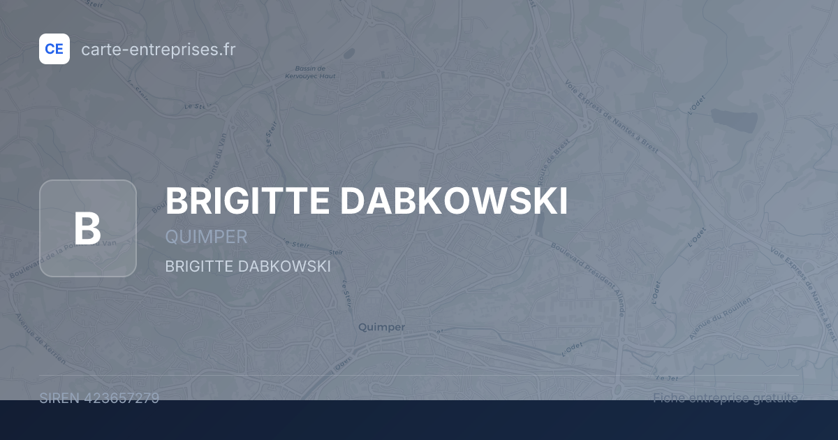 BRIGITTE DABKOWSKI — 423657279 — fiche entreprise