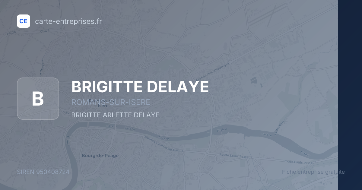 BRIGITTE DELAYE — 950408724 — fiche entreprise