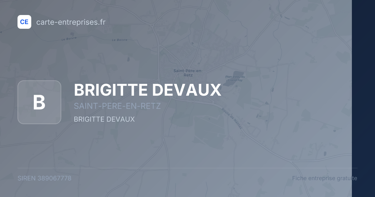 BRIGITTE DEVAUX — 389067778 — fiche entreprise