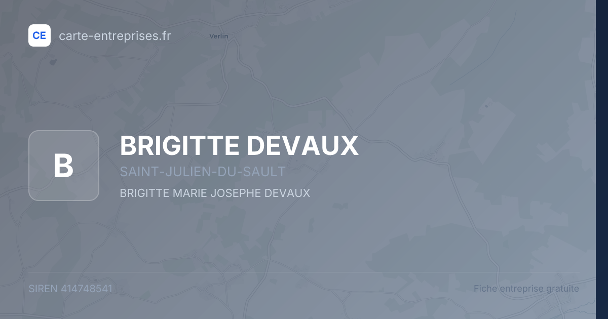 BRIGITTE DEVAUX — 414748541 — fiche entreprise