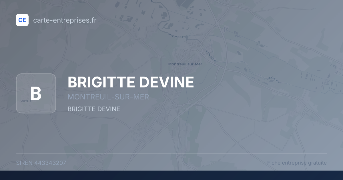 BRIGITTE DEVINE — 443343207 — fiche entreprise