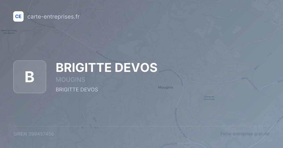 BRIGITTE DEVOS — 399457456 — fiche entreprise
