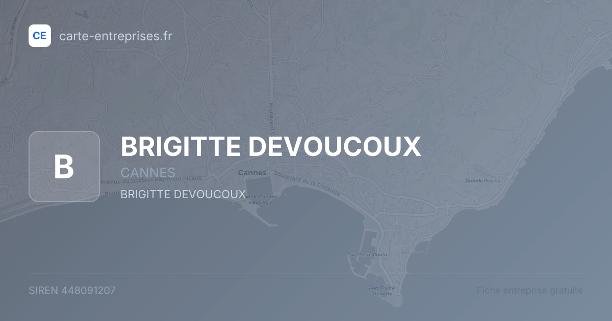 BRIGITTE DEVOUCOUX — 448091207 — fiche entreprise