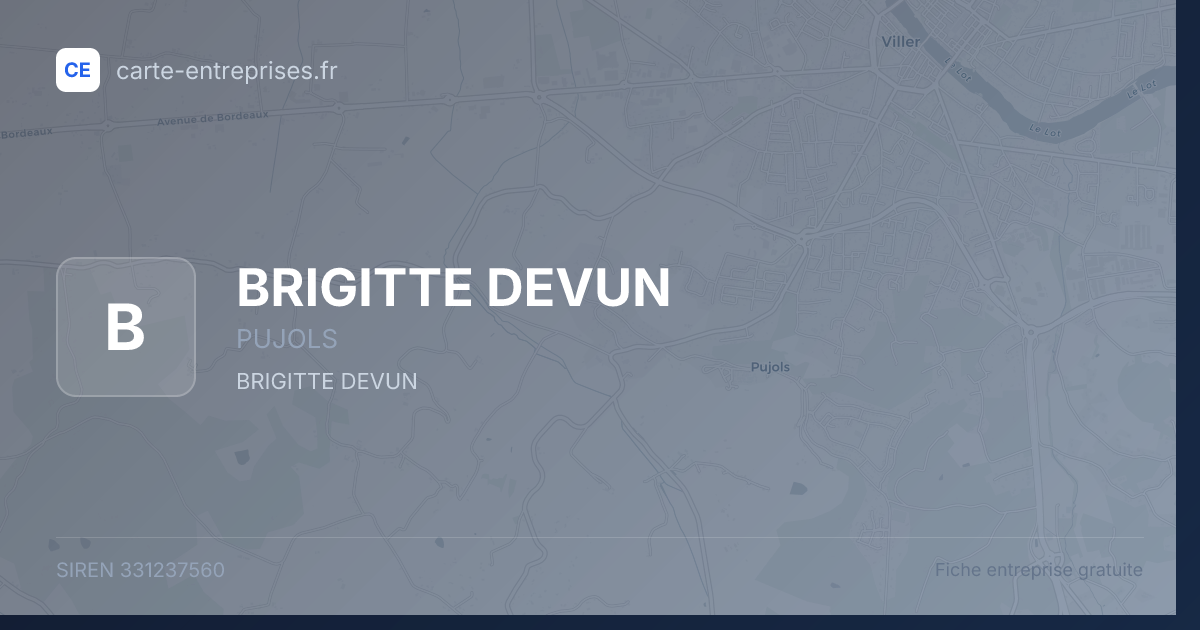 BRIGITTE DEVUN — 331237560 — fiche entreprise