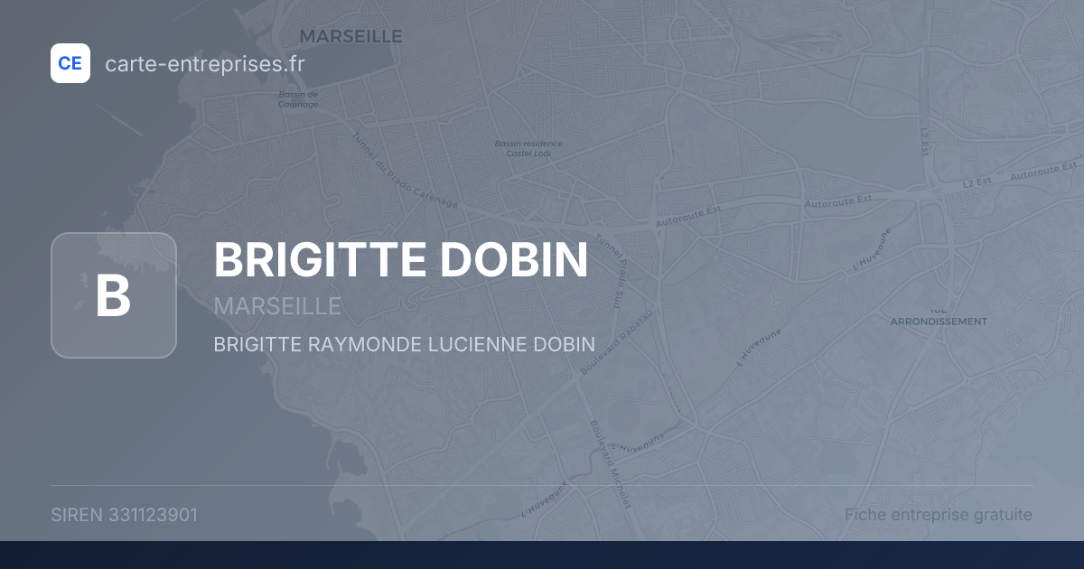 BRIGITTE DOBIN — 331123901 — fiche entreprise