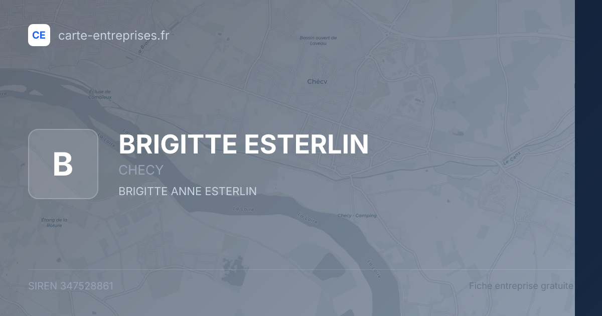 BRIGITTE ESTERLIN — 347528861 — fiche entreprise