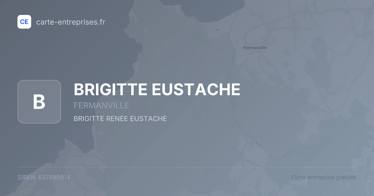 BRIGITTE EUSTACHE — 437985914 — fiche entreprise
