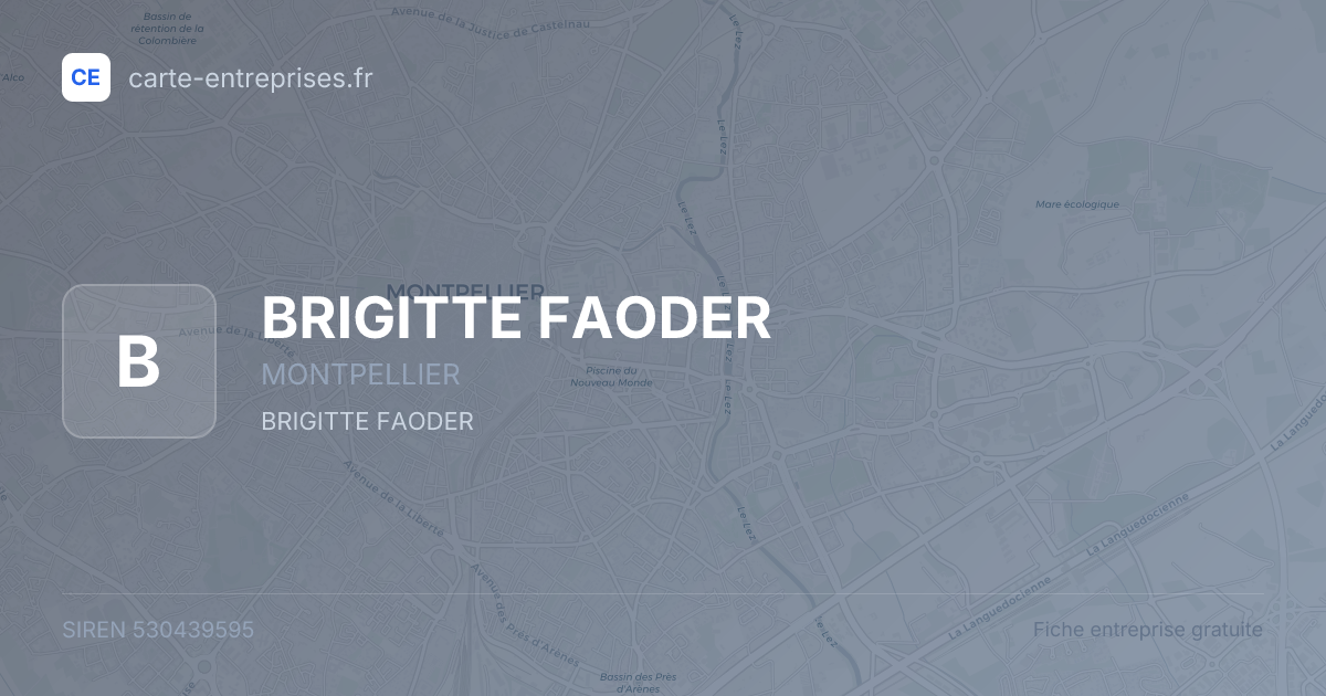 BRIGITTE FAODER — 530439595 — fiche entreprise