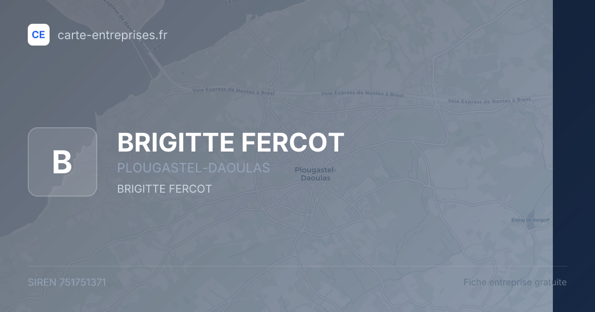 BRIGITTE FERCOT — 751751371 — fiche entreprise