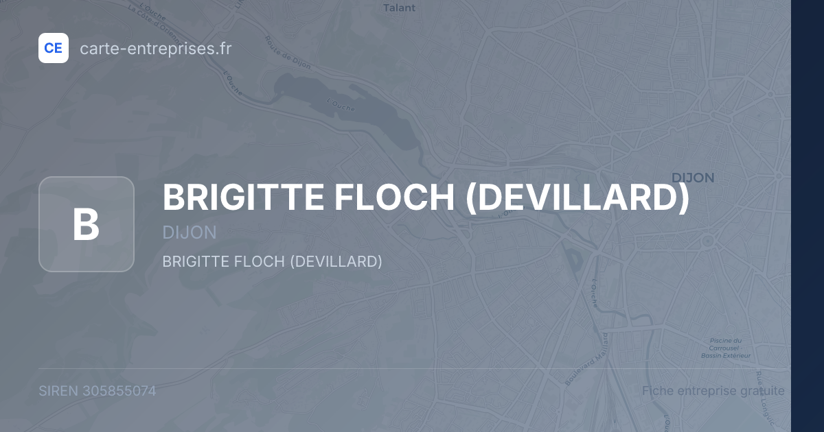 BRIGITTE FLOCH (DEVILLARD) — 305855074 — fiche entreprise