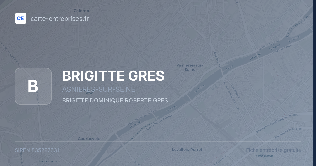 BRIGITTE GRES — 835297631 — fiche entreprise