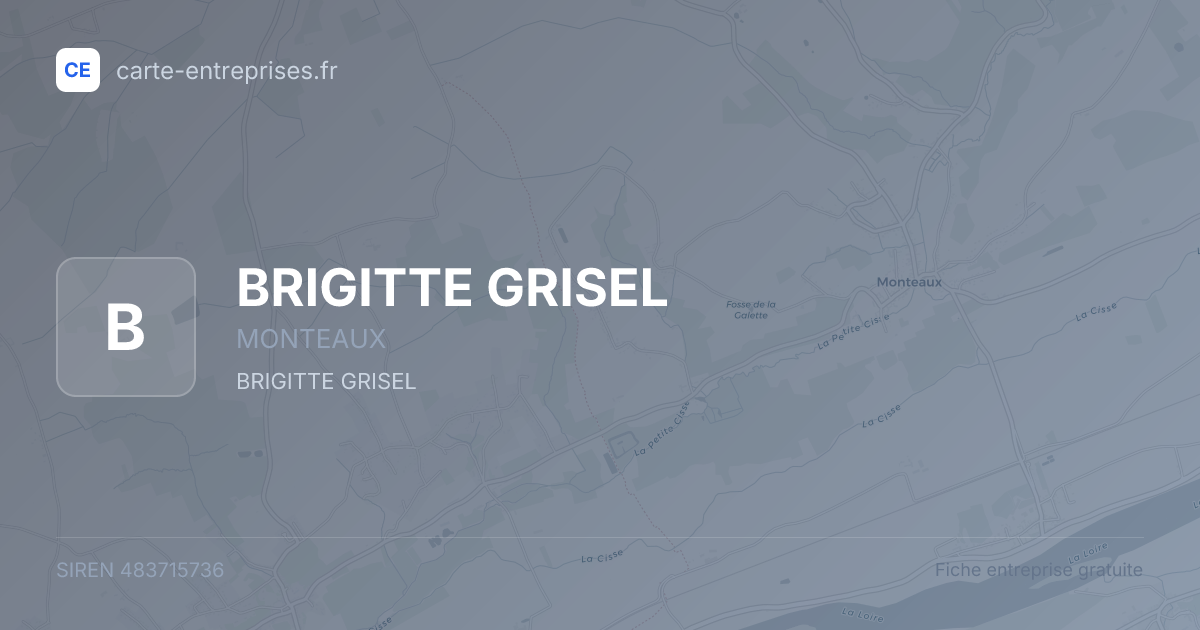 BRIGITTE GRISEL — 483715736 — fiche entreprise
