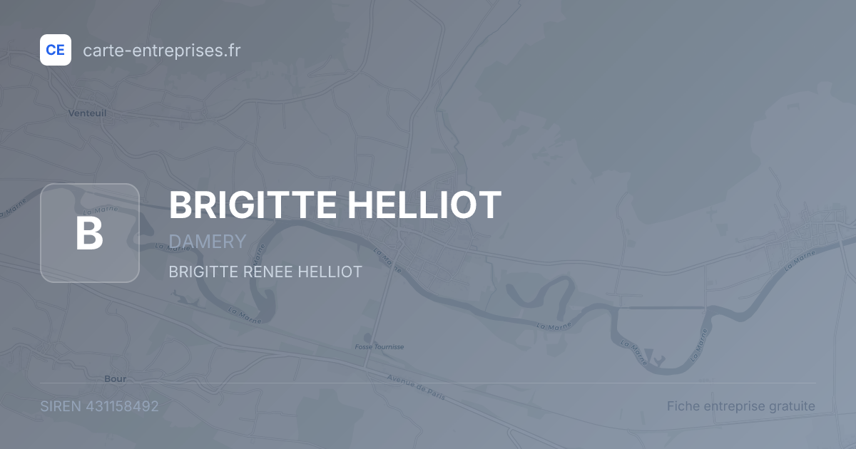 BRIGITTE HELLIOT — 431158492 — fiche entreprise