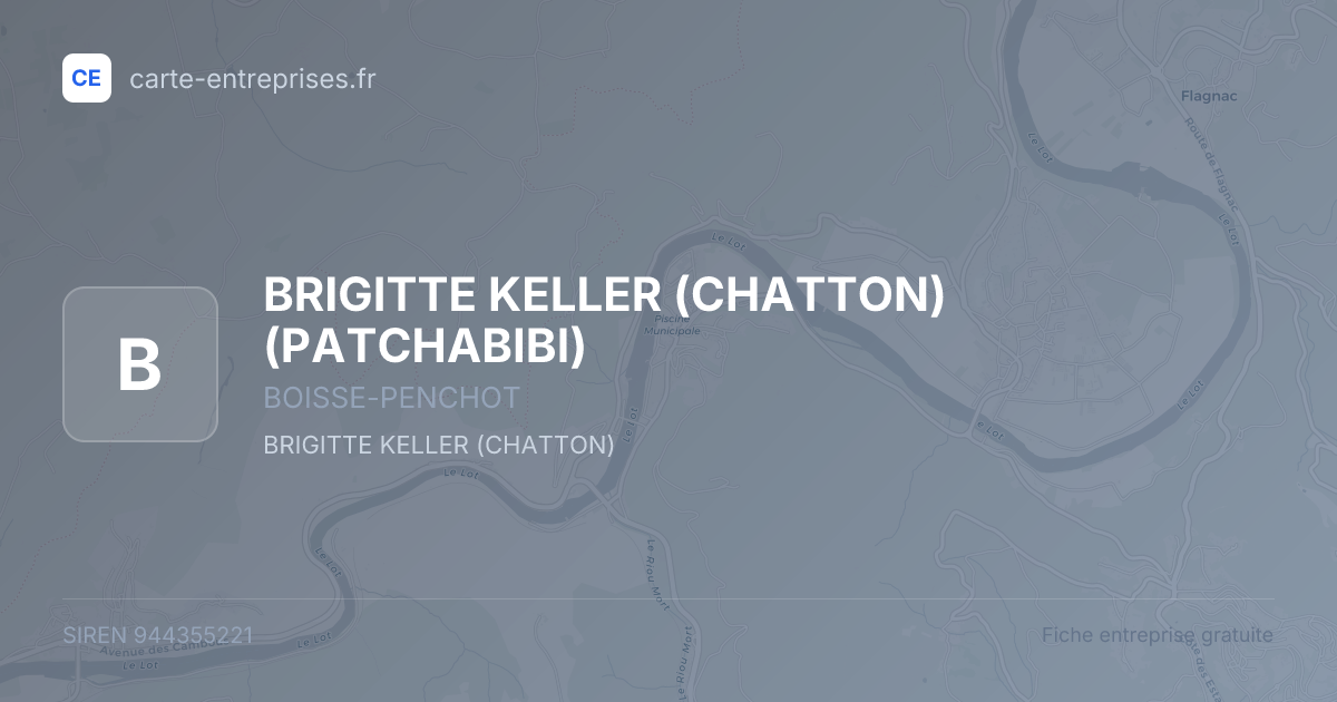 BRIGITTE KELLER (CHATTON) (PATCHABIBI) — 944355221 — fiche entreprise
