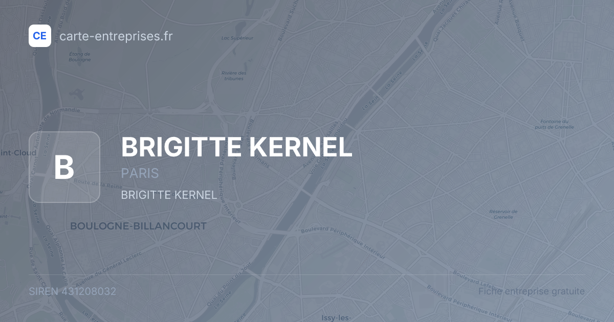BRIGITTE KERNEL — 431208032 — fiche entreprise