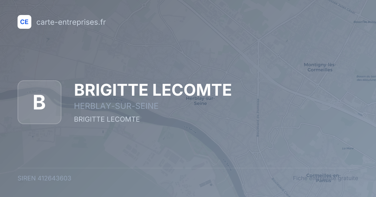 BRIGITTE LECOMTE — 412643603 — fiche entreprise
