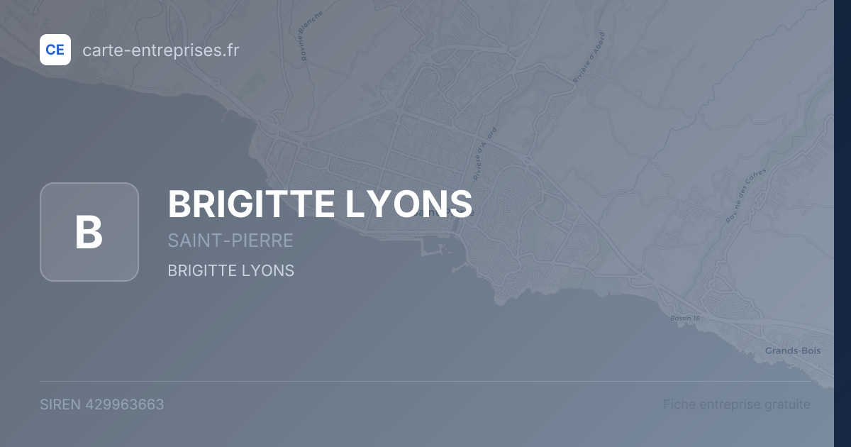BRIGITTE LYONS — 429963663 — fiche entreprise