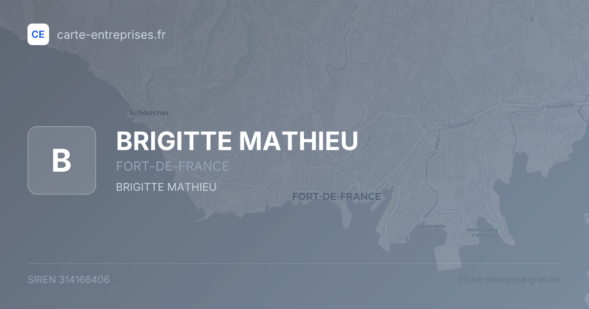 BRIGITTE MATHIEU — 314166406 — fiche entreprise
