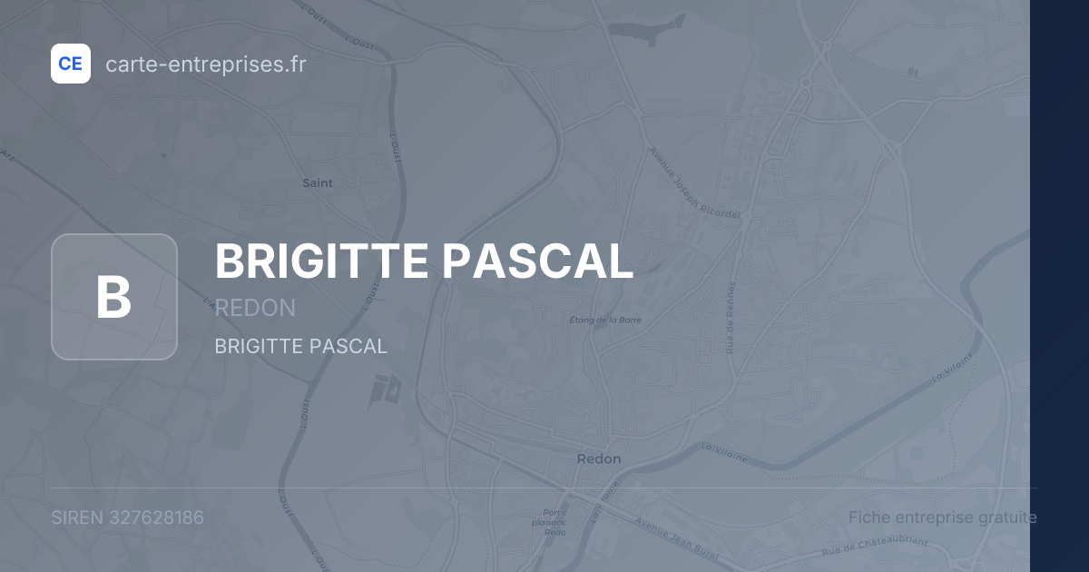 BRIGITTE PASCAL — 327628186 — fiche entreprise