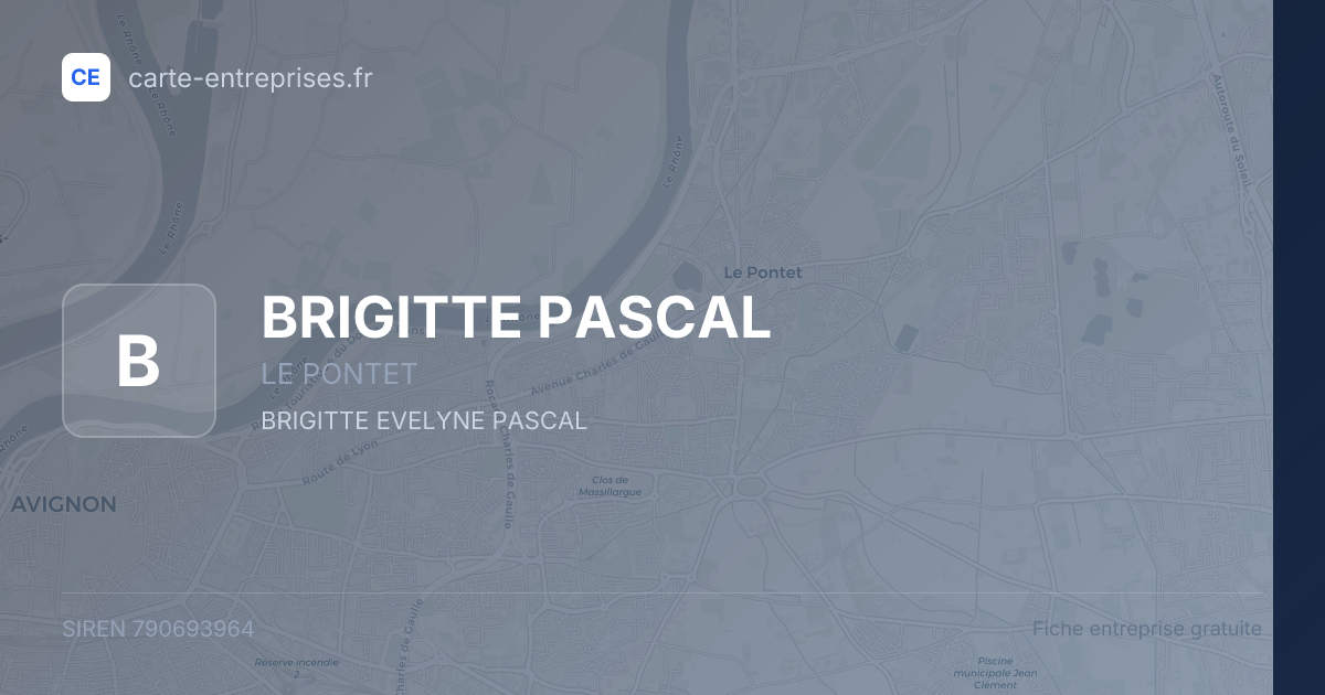 BRIGITTE PASCAL — 790693964 — fiche entreprise