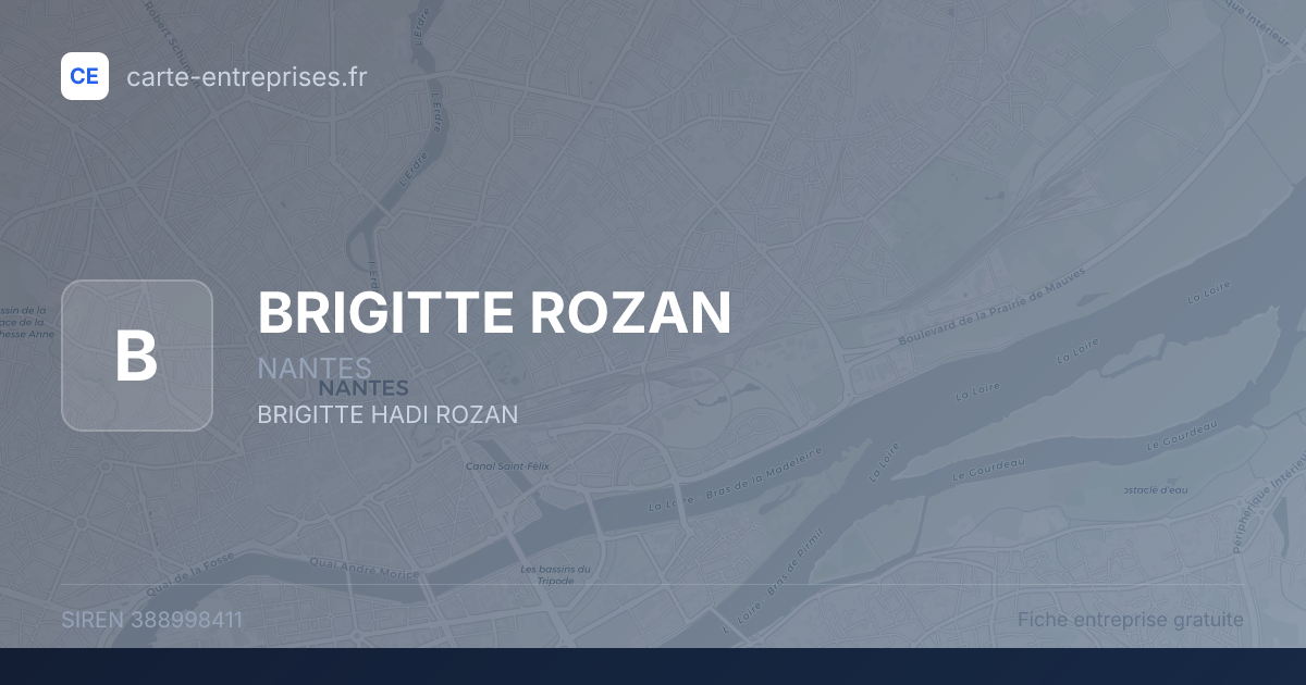 BRIGITTE ROZAN — 388998411 — fiche entreprise