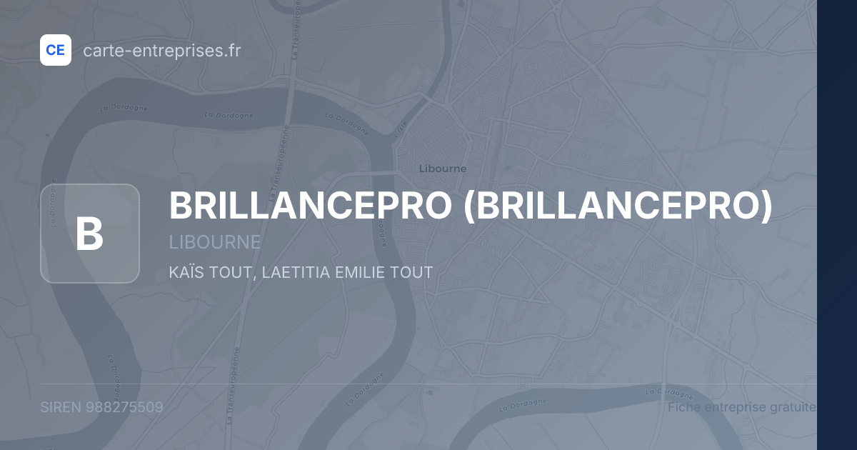 BRILLANCEPRO — 988275509 — fiche entreprise