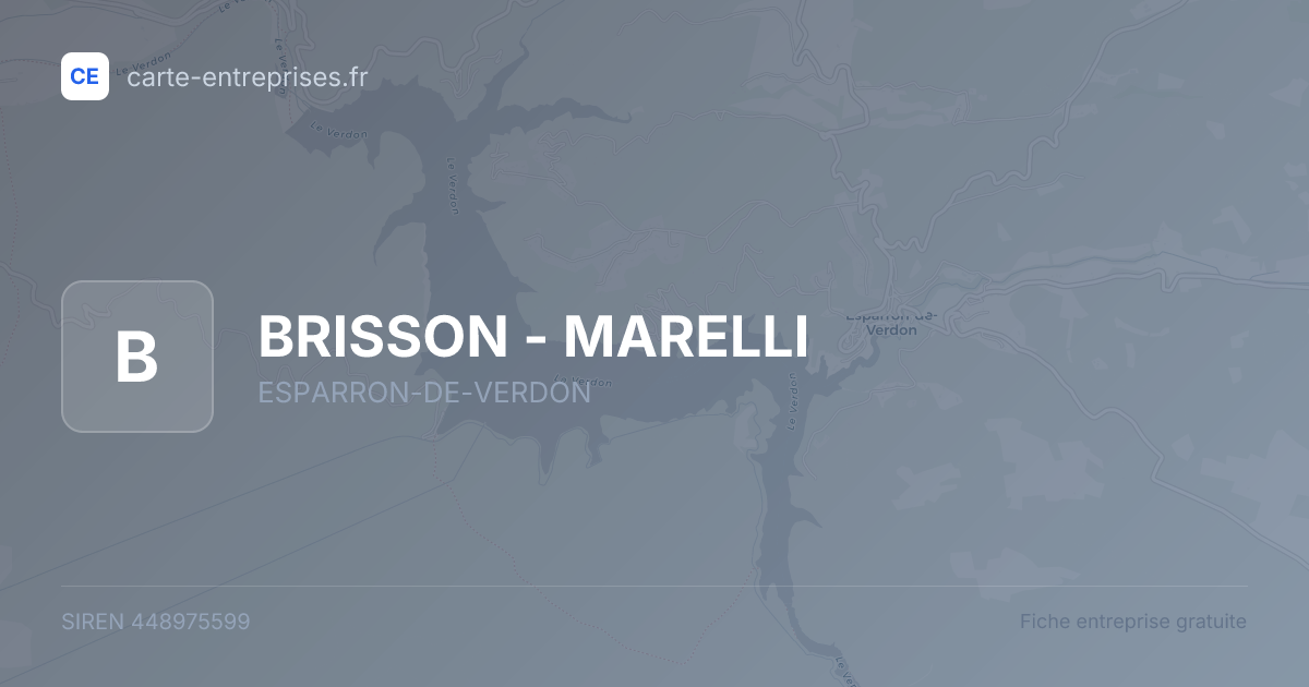 BRISSON - MARELLI — 448975599 — fiche entreprise