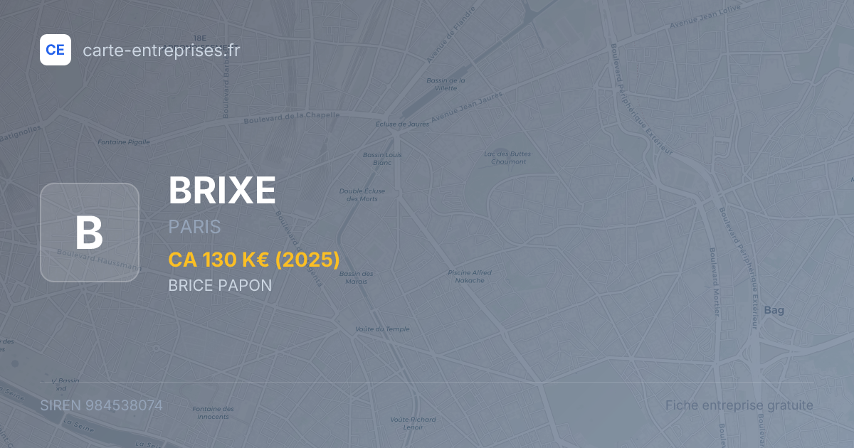 BRIXE — 984538074 — fiche entreprise
