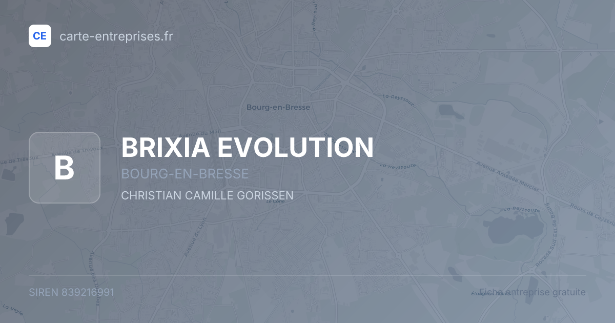 BRIXIA EVOLUTION — 839216991 — fiche entreprise
